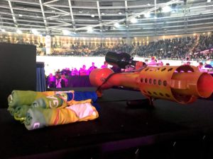 Six Day Berlin 2018 mit Agentur Kontraschall Promotion mit T-Shirt Kanonen Big Twist und Colt