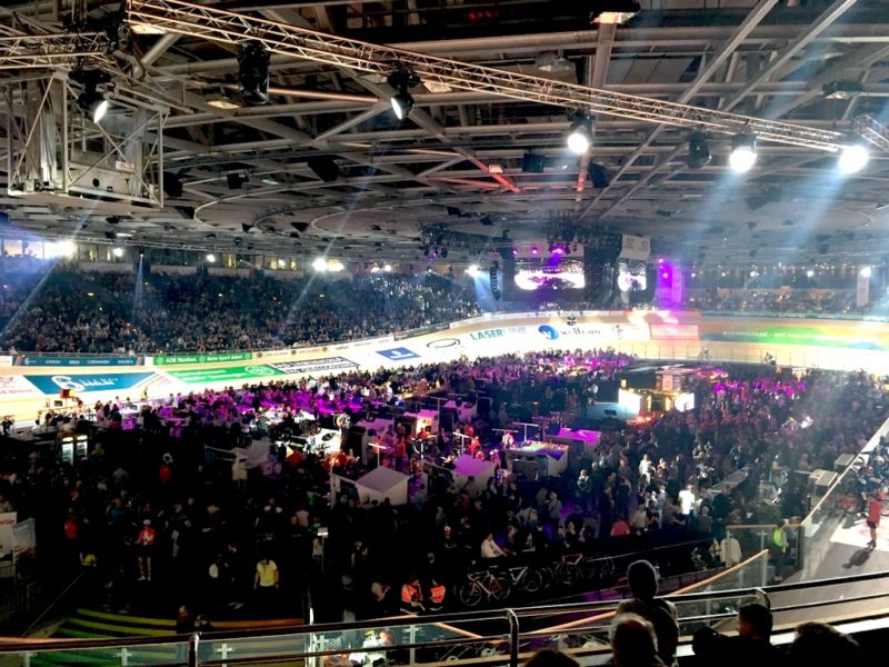 Six Day Berlin 2018 mit Agentur Kontraschall Promotion mit T-Shirt Kanonen im Velodrom